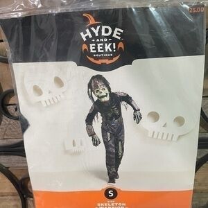 Halloween Costume Skeleton Warrior Youth Small 4-6x NWT
